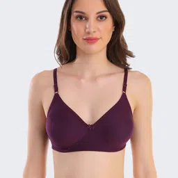 POOJA RAGENEE Pack Of 2 Full Coverage Seamless Cups Cotton Bra MQ3040_MG_WN_28B image 3