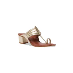 Eridani Nargis Kolhapuri Heels Gold image 3