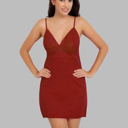 Samvar Women Maroon Baby Dolls-picture-15