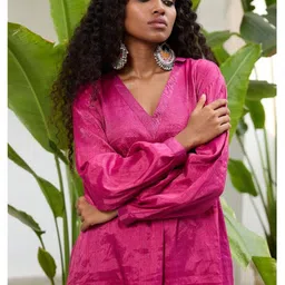 RAAS LIFE V-Neck Tunic & Balloon Pants Co-Ords image 4