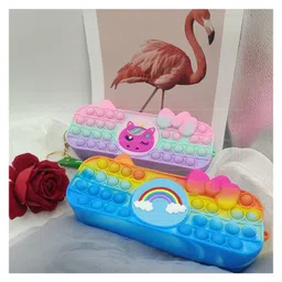 FunBlast Pop It Pencil Pouch Multicolor image 2