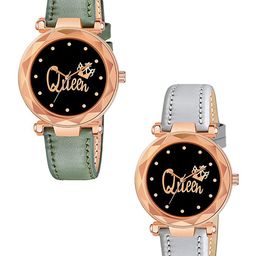 CSAMON Women Embellished Dial & Straps Analogue Watch GR379RG Q GRE GERY L-picture-1
