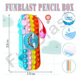 FunBlast Pop It Pencil Pouch Multicolor image 3