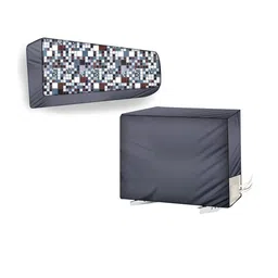 The Furnishing Tree Split AC Cover Set of Indoor and Outdoor Unit Used for 1 Ton LG PS-Q13SWZF Abst-picture-37