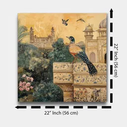 Art Street Yellow & Multicoloured Single Piece Canvas Other Wall Paintings image 3