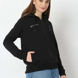 Spykar Black Regular Fit Printed Sweatshirt image 3