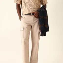 THE BEAR HOUSE Men Straight Fit Cargos Trousers-image-47