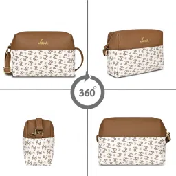 Lavie Mono LL Senna Women's Box Sling Bag - Off White image 5