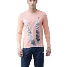 ALCIS Peach Round Neck Cotton T-Shirt-picture-28