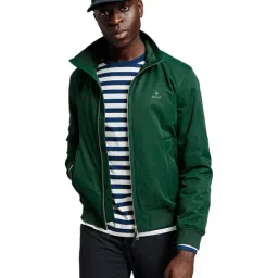 GANT Green Full Sleeves High Neck Jacket-image-53