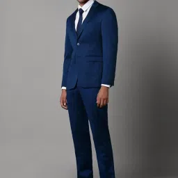 Louis Philippe Navy Slim Fit Two Piece Suit image 3