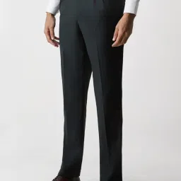 Van Heusen Navy Regular Fit Trousers image 3