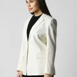 Van Heusen Beige Regular Fit Blazer image 3