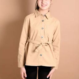 LilPicks Kids Beige Regular Fit Full Sleeves Jacket-picture-11