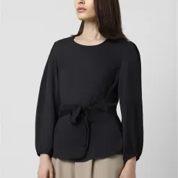 Van Heusen Black Regular Fit Top image 3