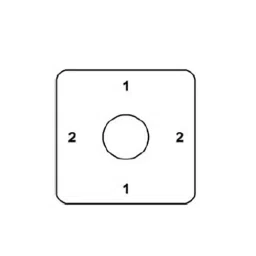 Kaycee AC/DC Rotary Switch Two Way, No Off 90° 63 Amp Single Phase, RPM625A image 2