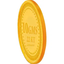 Muthoot Pappachan Swarnavarsham Cross 22k (916) 10gm Yellow Gold Coin image 3