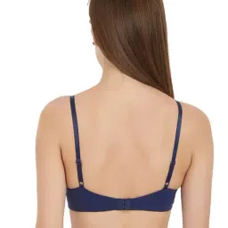 Soie Navy Under Wired Padded Half Coverage T-Shirt Bra image 2