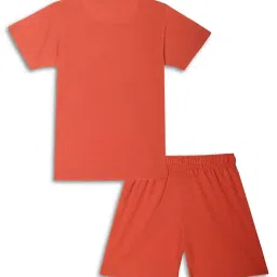 Vimal Jonney Kids Pink & Rust Printed T-Shirt Set image 3
