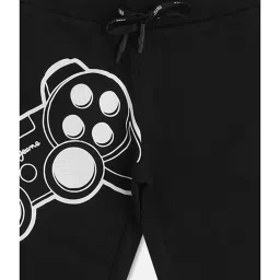 Pepe Jeans Kids Black Graphic Print Shorts image 3