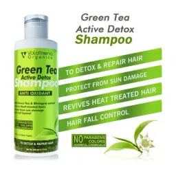 Volamena Green Tea & Bhringraj Shampoo - 200 ml image 3