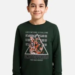 Cavio Kids Green Cotton Printed Full Sleeves Sweatshirt-picture-41