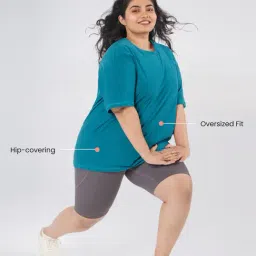 BlissClub Teal The Breezy Boyfriend Tee image 3