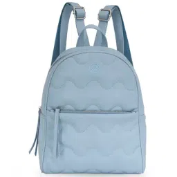 United Colors of Benetton Rylee Blue PU Solid Backpack - 10.3 Ltrs-picture-22