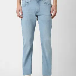Peter England Blue Cotton Slim Fit Jeans-picture-27