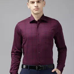 Blackberrys Men Slim Fit Checked Formal Shirt-picture-18