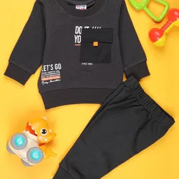 V-Mart Boys Infant Printed Fleece Round Neck Co-ord Set-picture-50