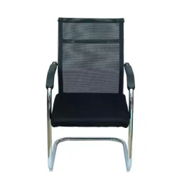 Veeshna Polypack Fabric Black Medium Back Visitor Chair CRH-1019-image-72