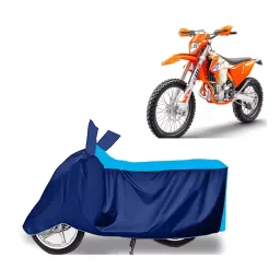 Auto Pearl Two Wheeler Cover for KTM 450 X - Cyan, Blue-picture-19