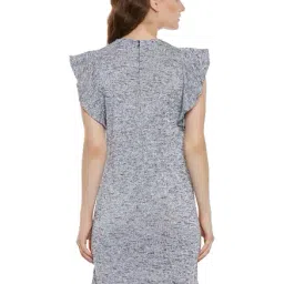 Miss Chase Grey Textured Above Knee Dress image 2