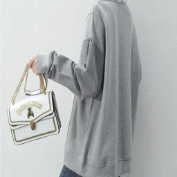 StyleCast Women Gingham Puff Sleeves Sweatshirt image 4