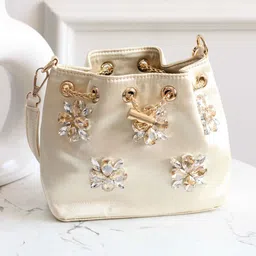 BOXWISH BY BHUMIKA Floral Bowling Handheld Bag-picture-27