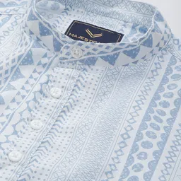 Majestic Man Men Geometric Printed Pure Cotton Kurta image 2