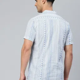 Majestic Man Men Geometric Printed Pure Cotton Kurta image 4