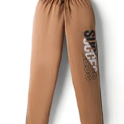 Taeko Single Jersey Knit Lounge Pant with Success Print - Light Brown-picture-15