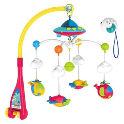 Magicwand R/C ABS Plastic Baby Bed Musical Cot Rotating Projection Toy3 Months & Up Pack of 1 Multi-Colored-picture-13