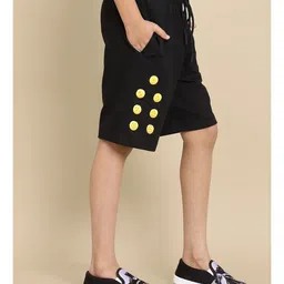 Kidsville Dragon Ball Z Featuring Goku Text Printed Shorts - Black image 4