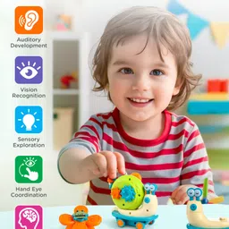 Play Nation Premium Powerwind Snail toy with 5 in 1 activity - Multicolor image 5