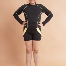 Keepfit Kids UPF40+UV N9 Antibacterial Full Sleeves 2 Pc Swimsuit Set-image-10