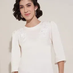 Honey By Pantaloons Off White Regular Fit Top-image-55