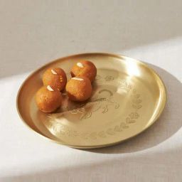 Chumbak Golden Copper Marigold Royal Tiger Thali-picture-45