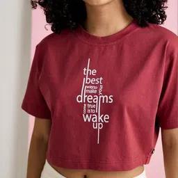 AVOCADO Graphic Printed Pure Cotton Top With Shorts image 4