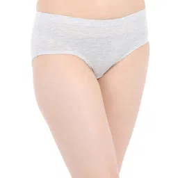 Clovia Grey Cotton Hipster Panty image 3