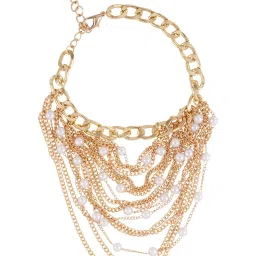 Joker & Witch Naida Pearl Gold Anklet image 3