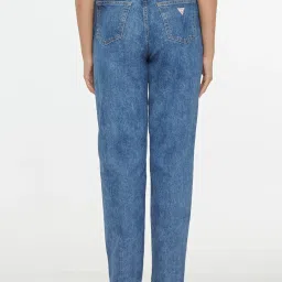 GUESS JEANS Blue High Rise Regular Fit Basic Denim Jeans image 3