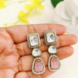 UrbanLuk Geometric Drop Earrings image 3